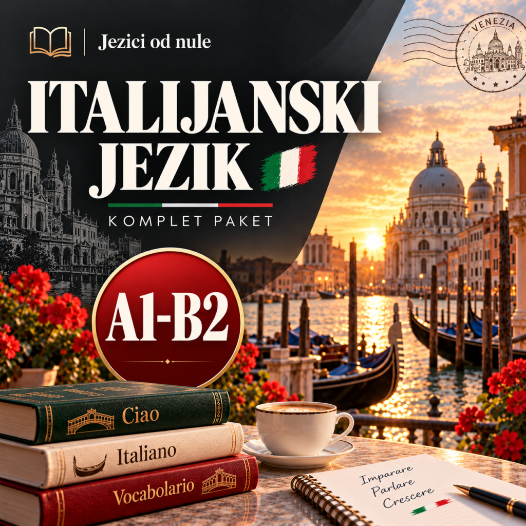 Italijanski od nule – komplet A1–B2